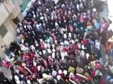 فري برس   حمص المحتلة حرائر الوعر مظاهرة رائعة في ذكرى مجزرة حماة 2 2 2012 ج1