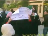 فري برس   حلب    حي الفرقان    ذكرى مجزرة حماة 2 2 2012 ج2