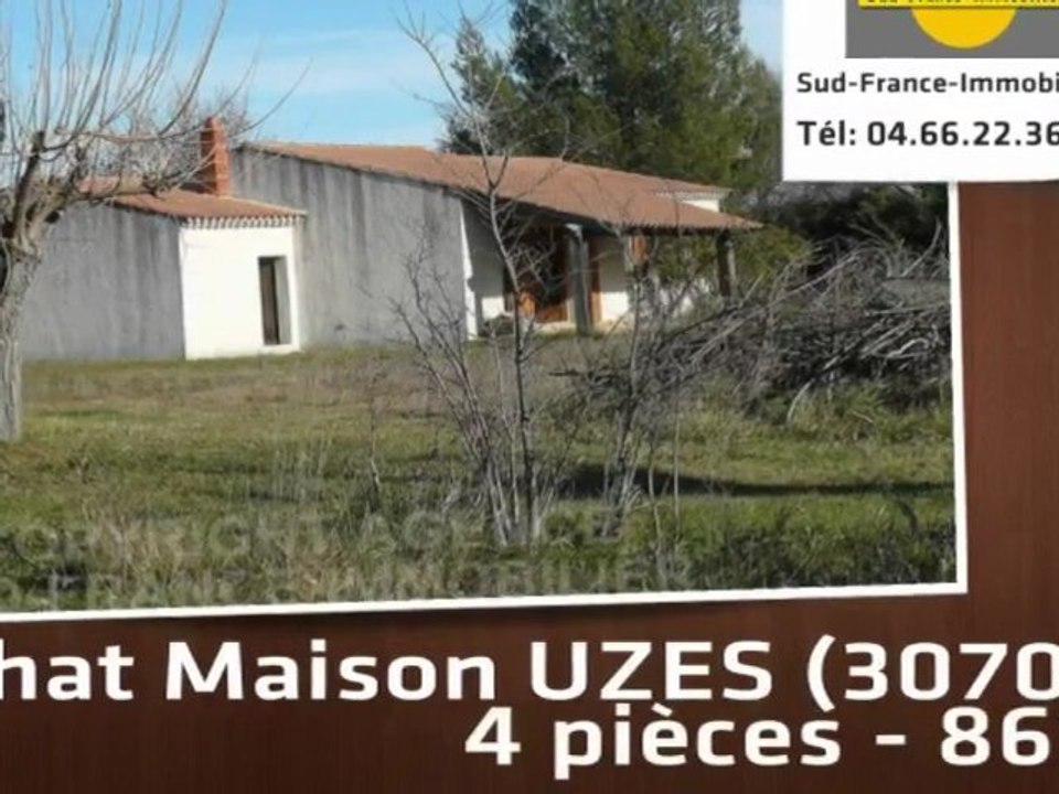 Réf. 1227 - A vendre - maison - UZES (30700) - 4 pièces - 86m²