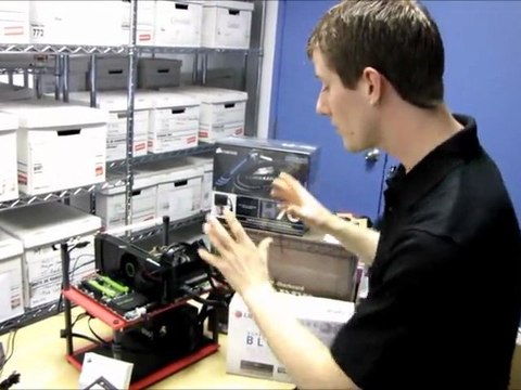 Vesta G1 Special Edition Gaming System Featuring GTX 590 on the Test Bench Linus Tech Tips