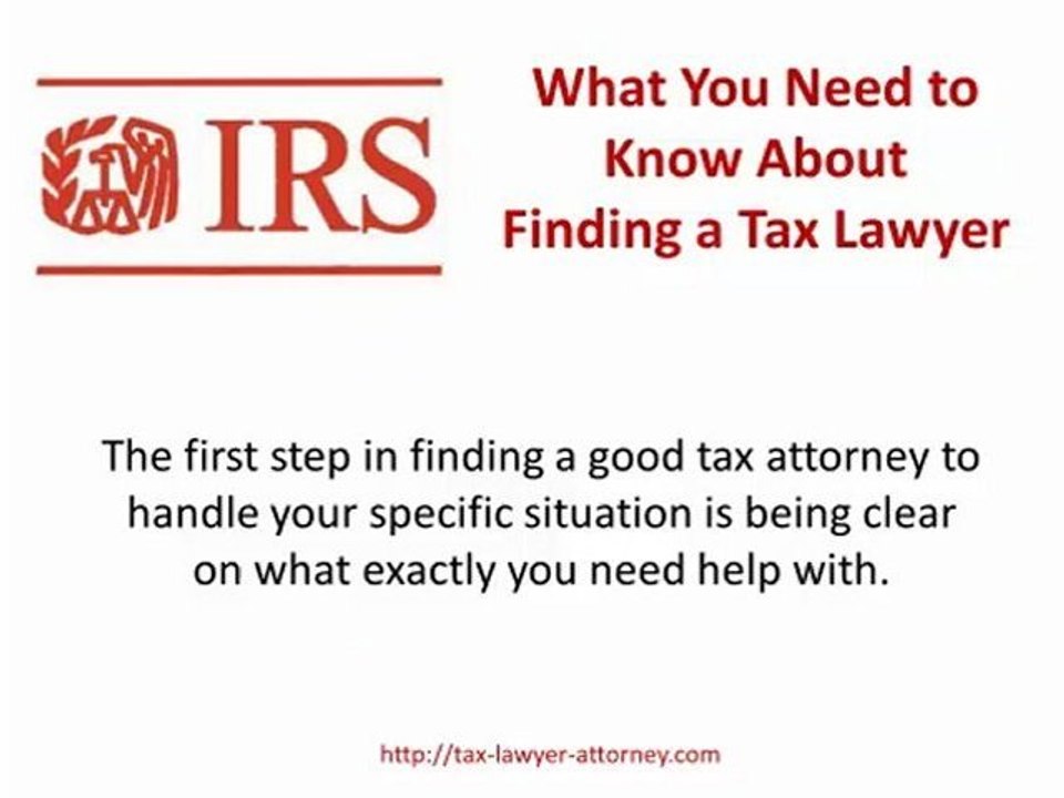 Finding a Good Tax Lawyer