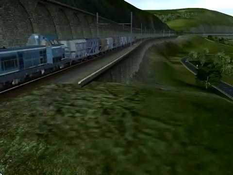 (Trainz 2010) BB 66153 avec un court train de charbon