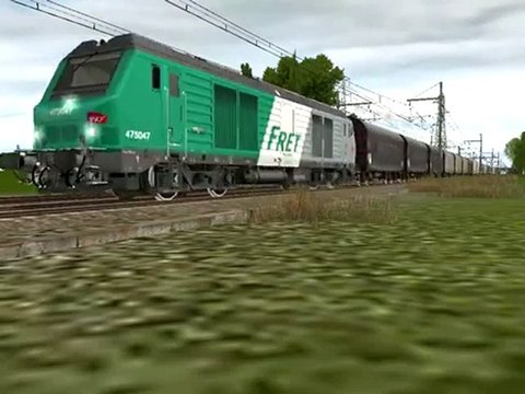 (Trs 2010) Fret BB 75047 et wagons marchandises
