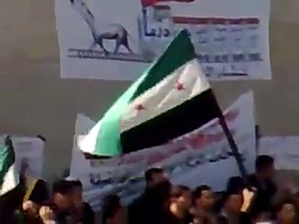 فري برس   حوران   الحارّة  مظاهرة جمعة عذرا حماة 3 2 2012 ج3
