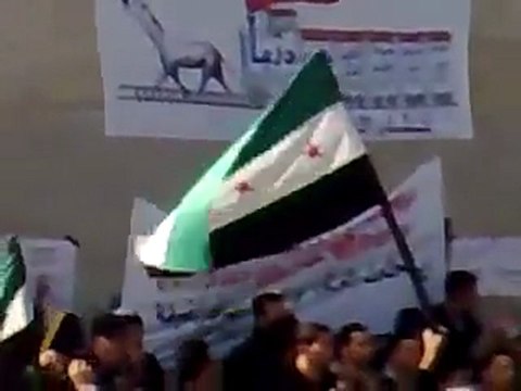 فري برس حوران الحارّة مظاهرة جمعة عذرا حماة 3 2 2012 ج3