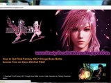 Final Fantasy XIII-2 Omega Battle DLC PS3 Redeem Codes Leaked