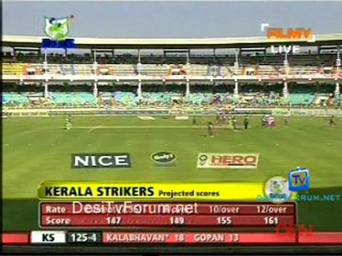 Kerala Strikers vs.Bengal Tigers-Kerala Strikers Inning Ov17-18