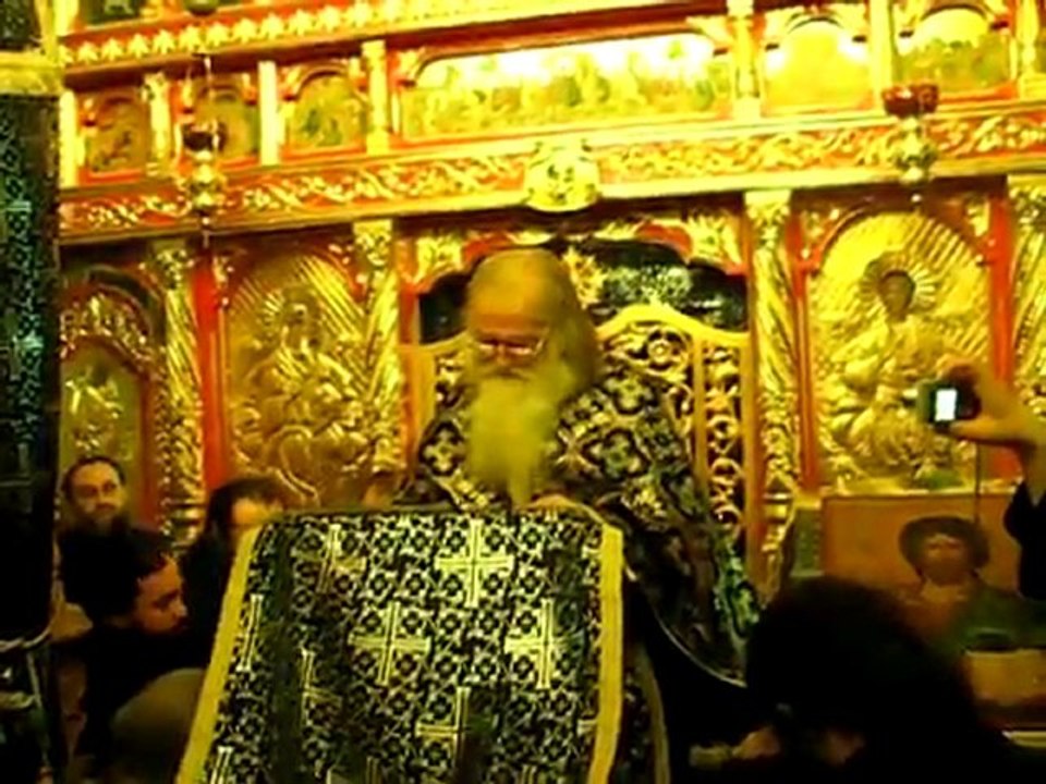 Parintele Iustin Parvu in Duminica Iertarii la Petru Voda