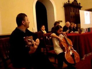 Otilia Maria Lazăr- interpretează la violoncel: S. Lee-andantino; A. Arutunian-improvizaţie-3 februarie 2012