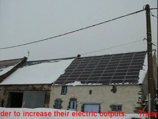 Photovoltaic defrosting and snow removing on the roof with OPALE by SYCOMOREEN