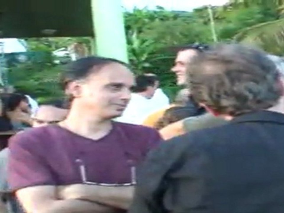 Aurélia avant la première soirée du festival 'Même pas peur'