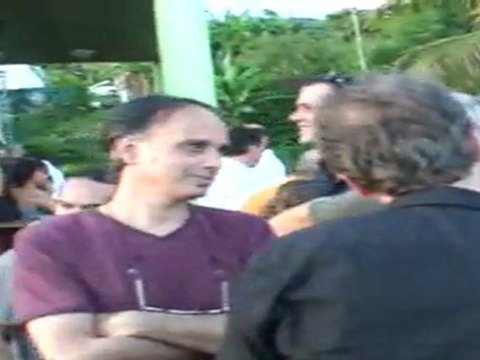 Aurélia avant la première soirée du festival 'Même pas peur'