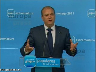 Monago: "Justifican a Ibarra porque lo hicieron ellos"