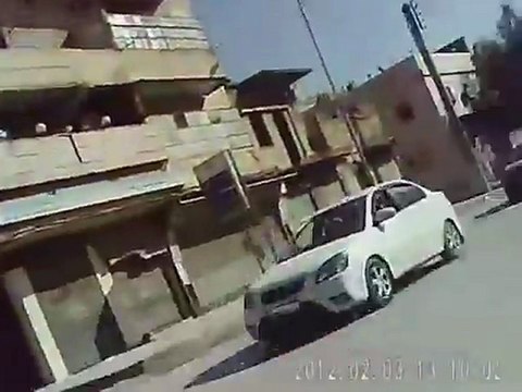فري برس حلب الصاخور مرور رتل لسيارات الأمن والشبيحة 3 2 2012