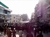 فري برس   ريف دمشق أحرار قدسيا صلاة الغائب لأرواح شهداء مجزرة حماة 3 2 2012