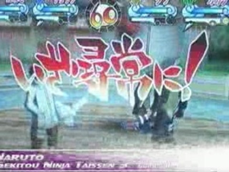 Jiraya vs shino vs choji vs kakachi