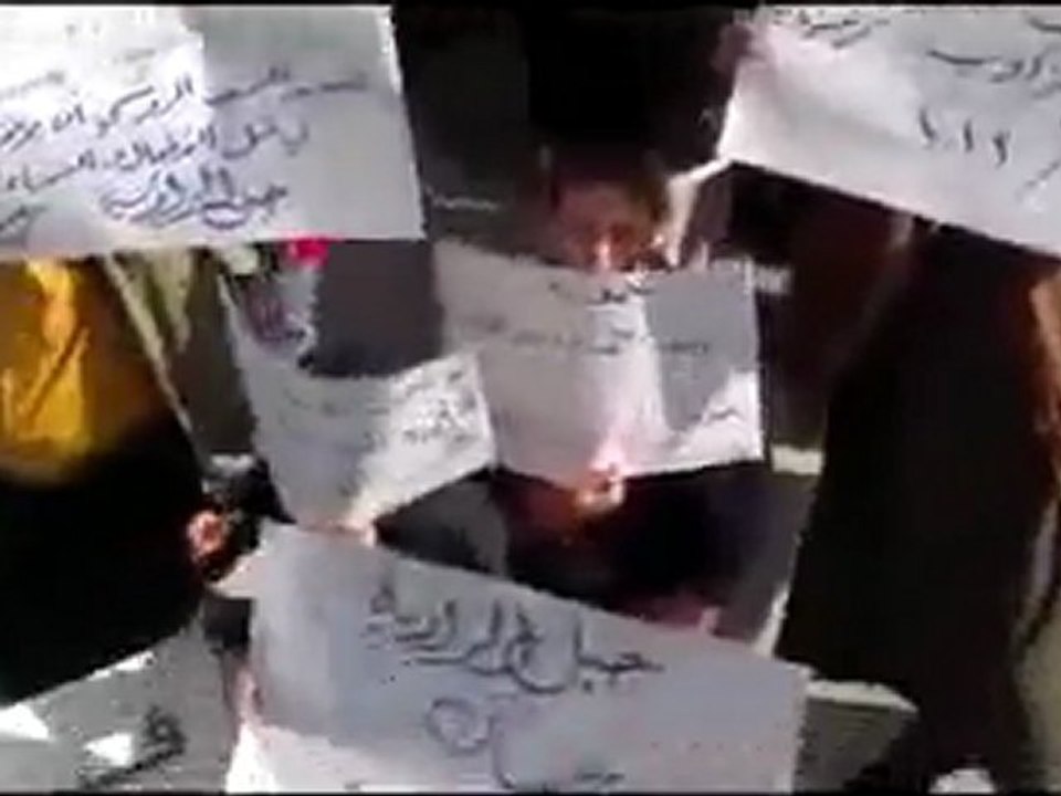 فري برس   ادلب   جبل الزاوية مرعيان    جمعة عذرا حماة 3 2 2012