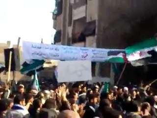 فري برس   مظاهرة سري كانيهراس العين جمعة عذرا حماة 3 2 2012 ج1