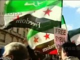 Concentración siria por los bombardeos en Homs