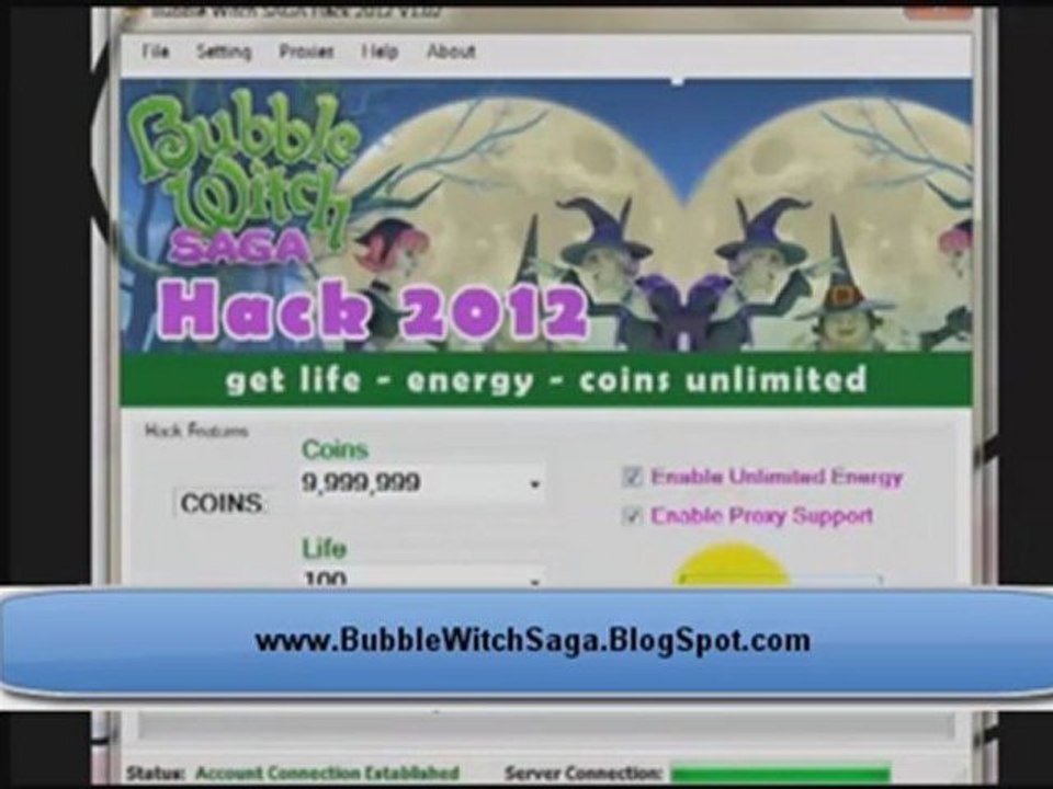 Bubble Witch Saga Hack / Cheat New 2012