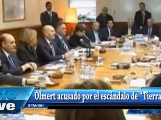 El ex primer ministro Ehud Olmert acusado por el escándalo de "Tierra Santa"