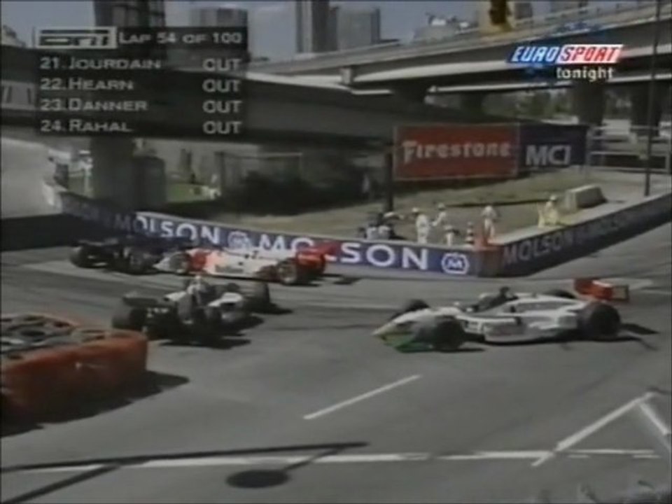 CART Vancouver 1997 Pile up + Big crash Pruett