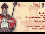 Andria: Inaugurazione del busto di San Sabino presso la S.S. Annunziata