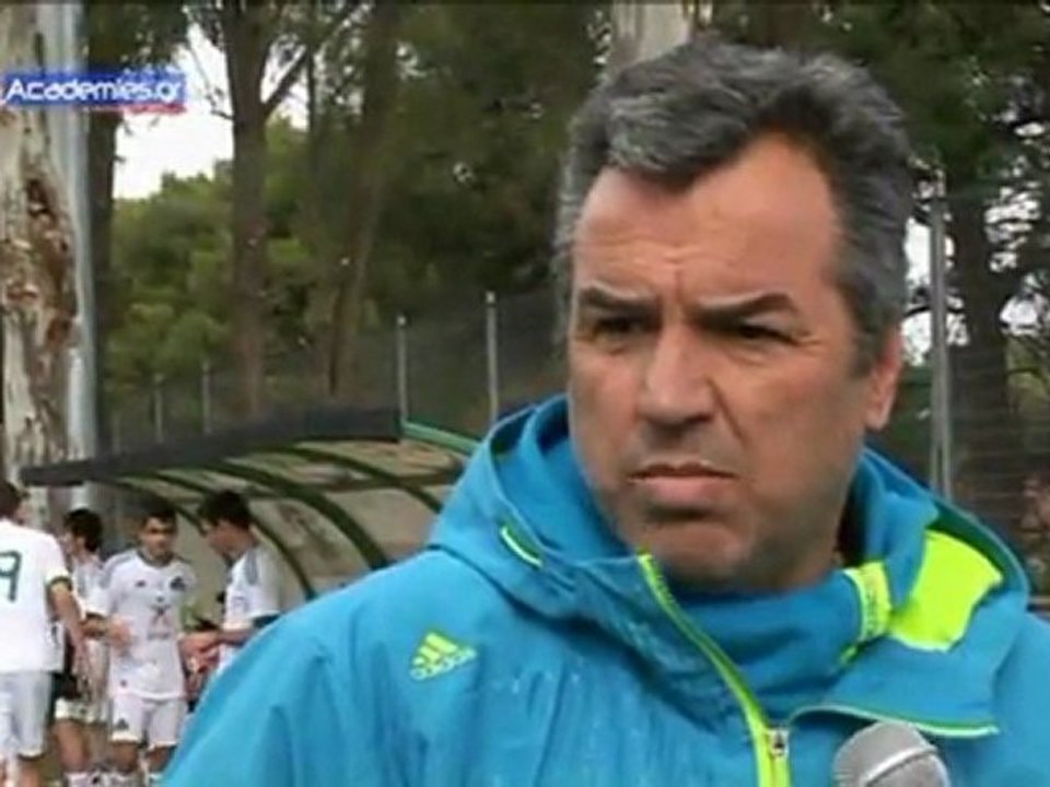 Δηλώσεις Β. Σάμιου για τον αγώνα ΠΑΟ-ΑΕΚ Κ17