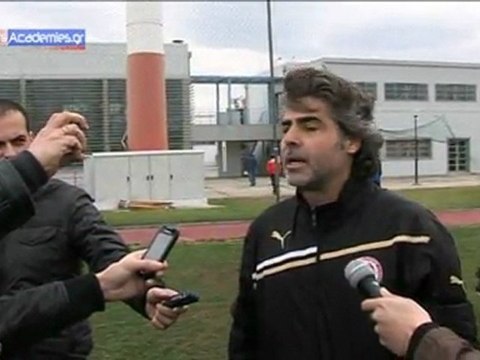 Δηλώσεις Τερεζόπουλου για το αγώνα με τον Ατρομητο.