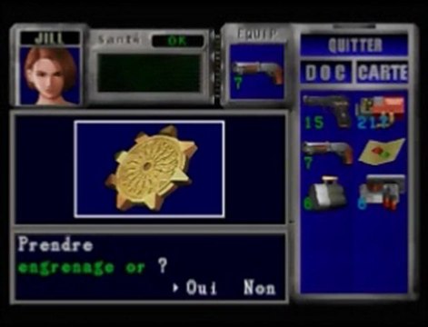 Walkthrough Resident Evil 3 Nemesis [8] Engrenage d'or