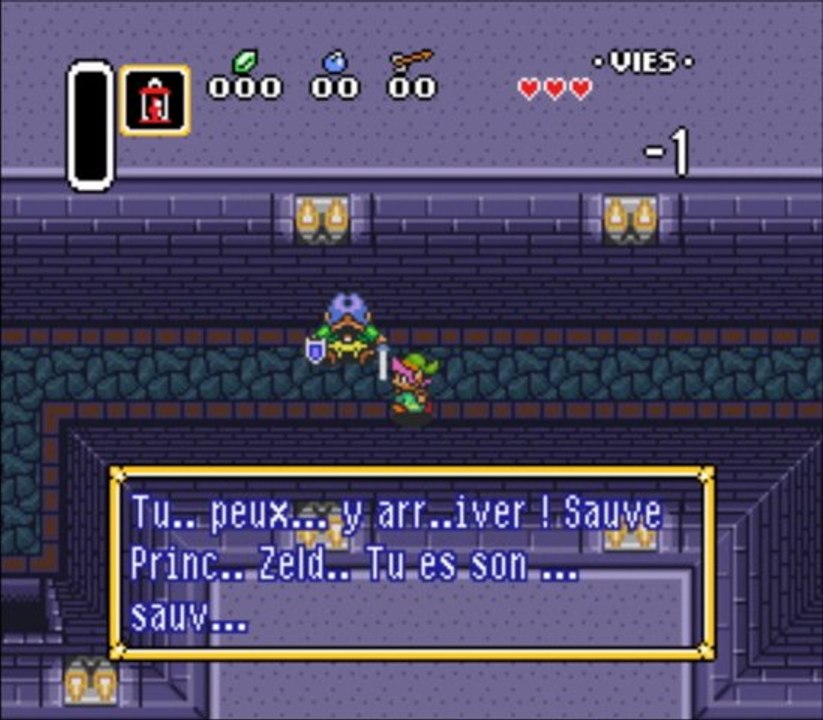 Vidéotest Zelda A Link to the past