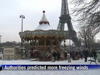Paris under the snow