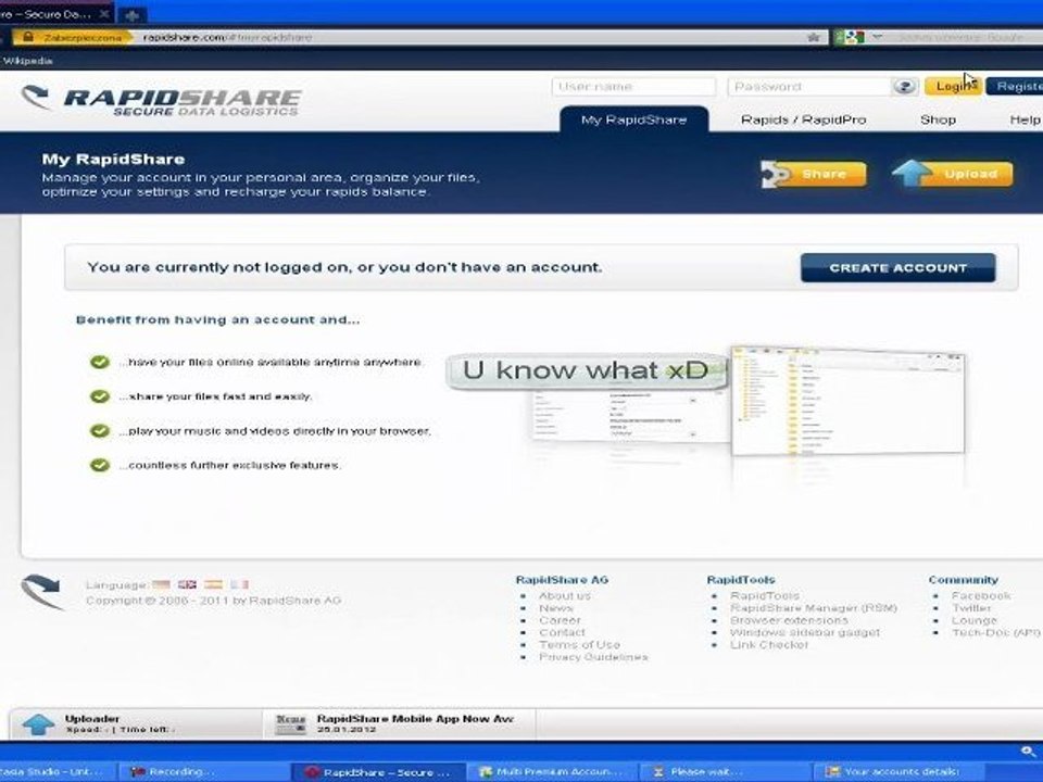 Multi Premium Accounts Generator - 33 Services - UPDATE 2012 - Working proof!