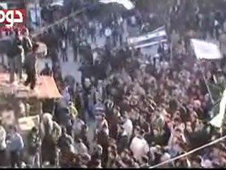 فري برس   ريف دمشق دوما  مميز  تشييع الشهيد محروس الزين 4 2 2012