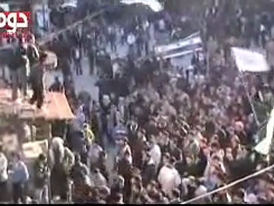 فري برس   ريف دمشق دوما  مميز  تشييع الشهيد محروس الزين 4 2 2012