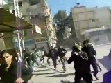 فري برس   ريف دمشق داريا هجوم الأمن وإطلاق رصاص كثيف على المشيعين 4 2 2012