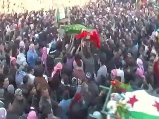 فري برس   تدمر تشييع الشهداء من الجامع الكبير 4 2 2012