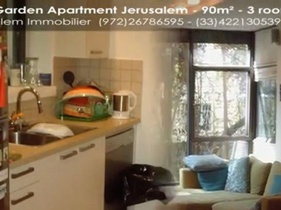 477 A vendre magnifique rez de jardin rénové a Katamon hay