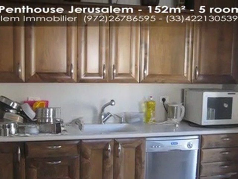 232 A vendre grand penthouse a Arnona, Jerusalem