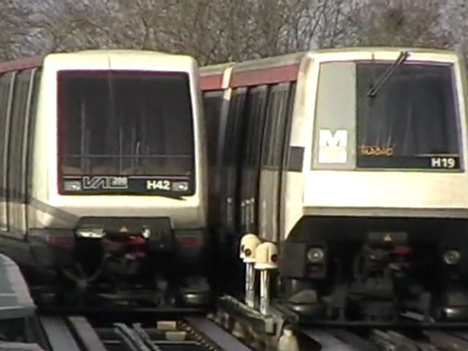 VAL206 : Manoeuvre à la station Basso Cambo terminus de la ligne A du métro de Toulouse