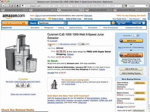 Cuisinart CJE-1000 Juice Extractor Review