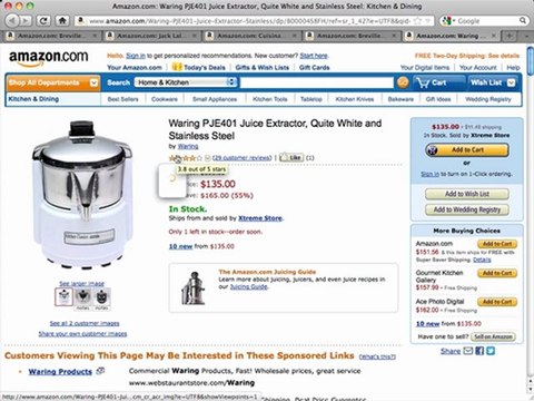 Waring PJE401 Juice Extractor Review