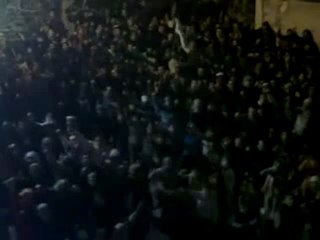 فري برس   الحفة   الجامع الجنوبي   مظاهرة مسائية  قسم الثوار 5 2 2012