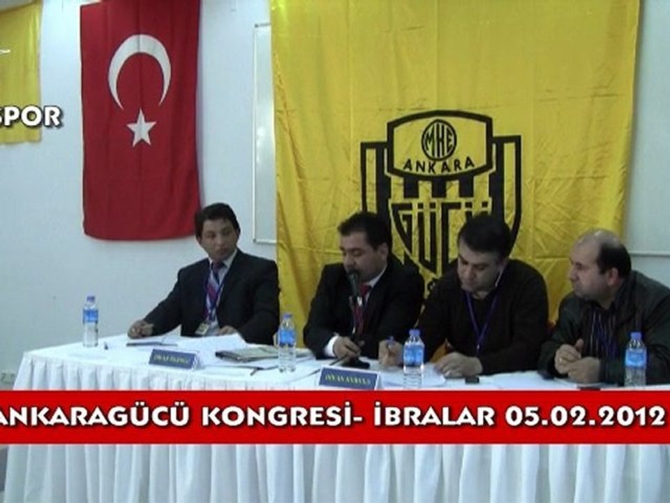 Ankaragücü kongresine ibralar oylanıyor..