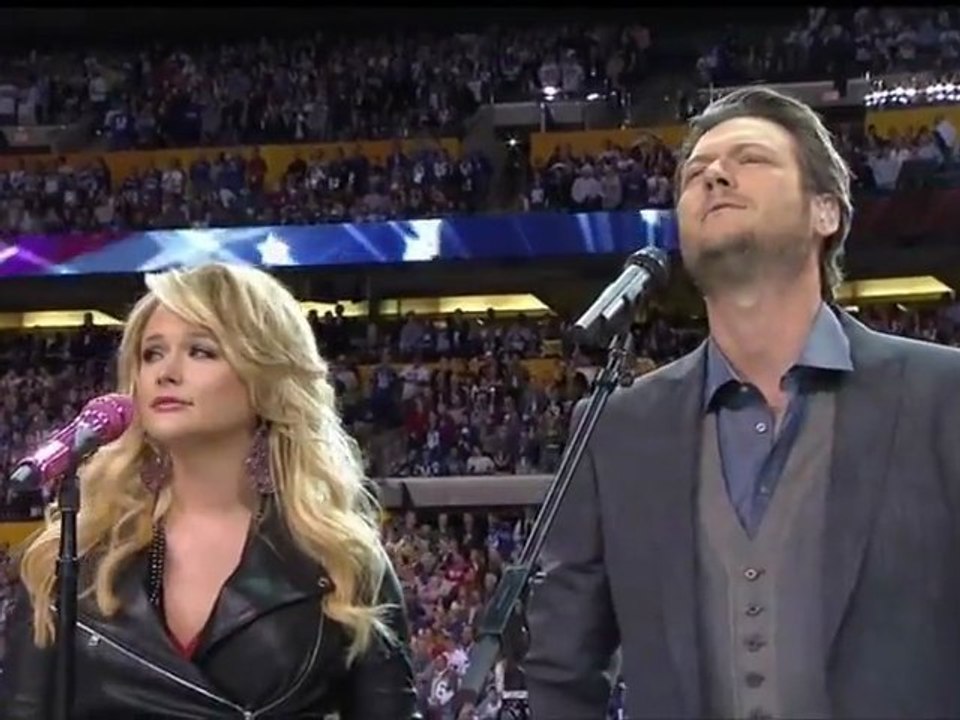 "America the Beautiful" Miranda Lambert  Blake Shelton