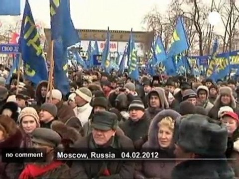 Rassemblements pro et anti Poutine à Moscou - no comment