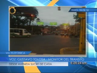 Reporte del tránsito desde la Av Sucre de Catia