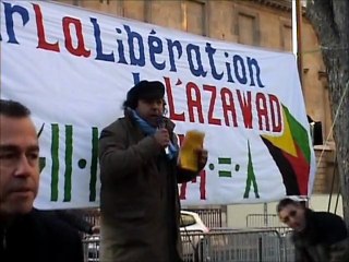 Intervention de Masin FERKAL au rassemblement de solidarité avec l'Azawad à Paris