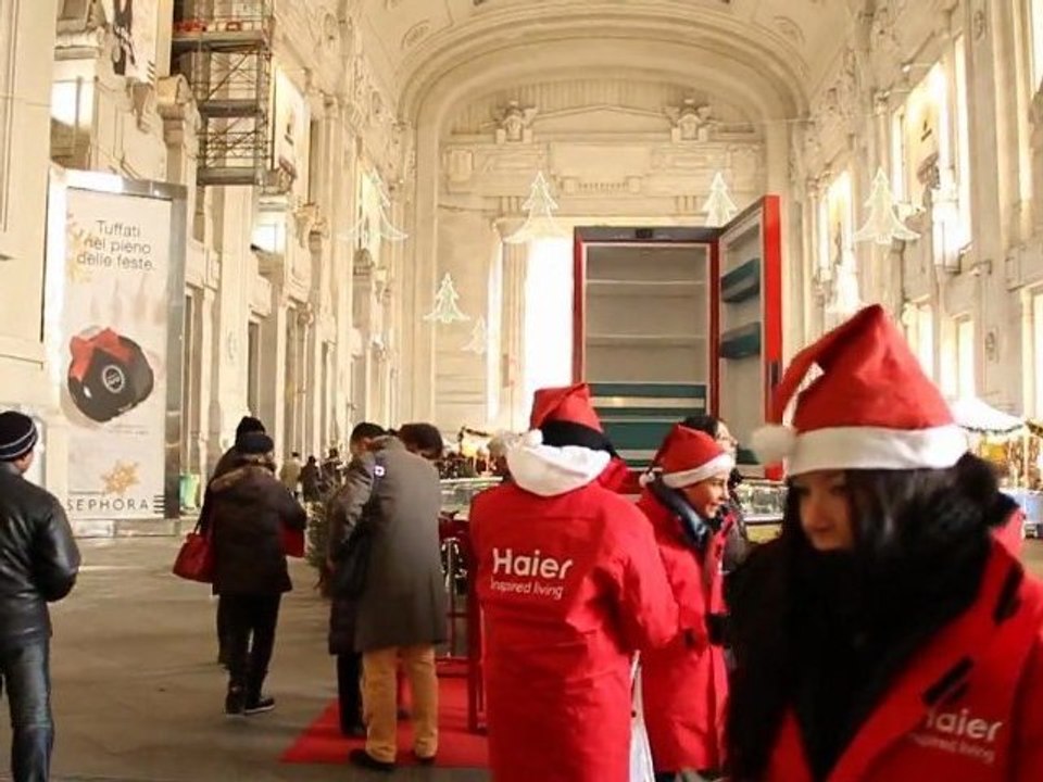 3D fridge géant et chocolats à Milan