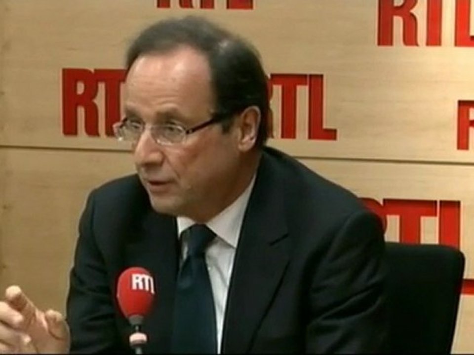 François hollande sur la radio RTL